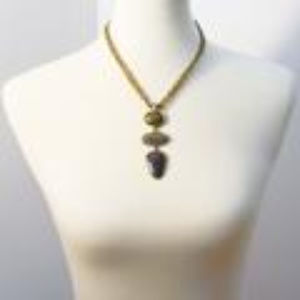 Mixed Metal Look Fashion Necklace